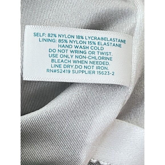 Le Cove Swimdress Women’s Size 14 Teal Ikat Removable Straps - Picture 9 of 11